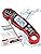 Meat Thermometer Digital for Grilling and Cooking - ANDAXIN Waterproof Ultra-Fast Instant Read Food thermometers with Backlight & Calibration for Kitchen, Deep Fry, BBQ, Grill(Red/Black), LCD